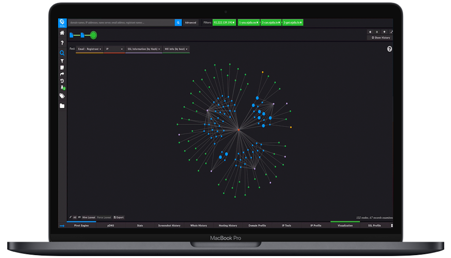 Interface Domaintools Stareup