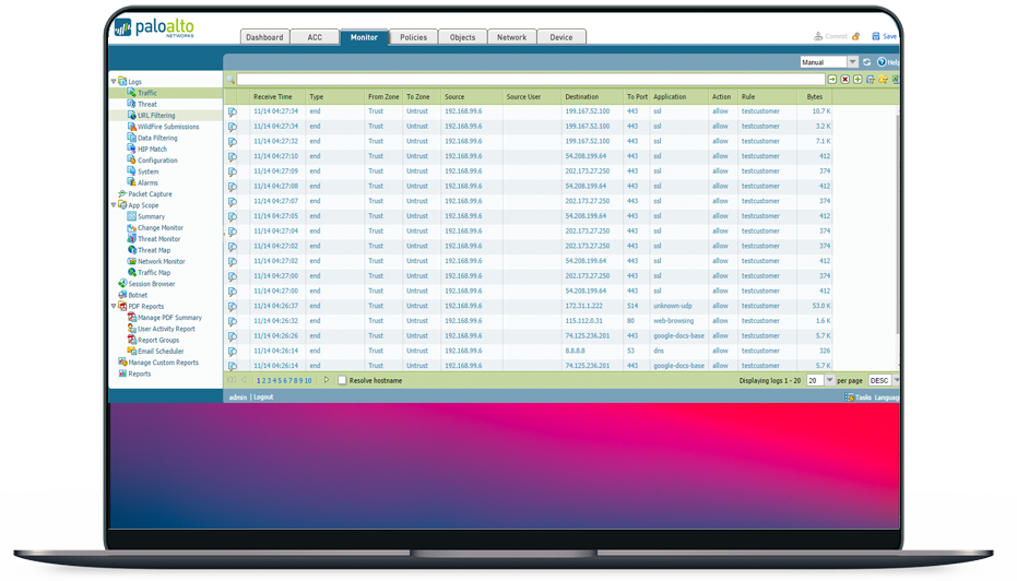 Paloalto Interface