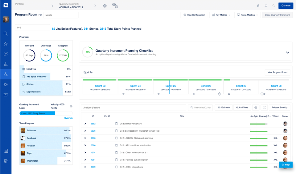 Jira Align Interface Atlassian Stareup