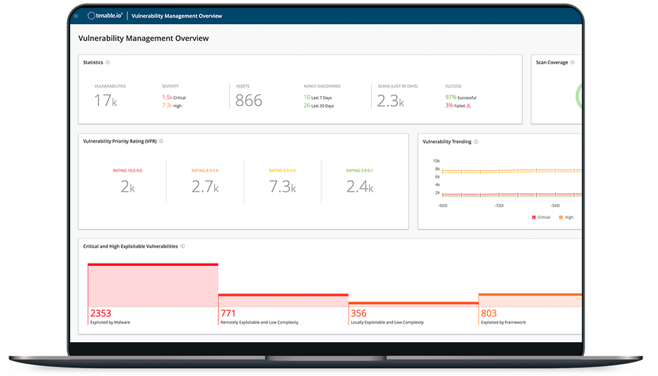 Interface Tenable Stareup